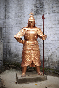 中国古代战争中国古代雕像守卫照片