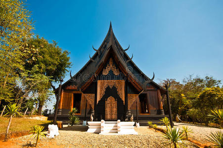 兰纳古建筑传统的泰国北部风格图片