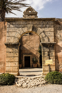 阿卡迪修道院的拱门