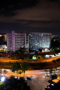 城市街道夜景图片