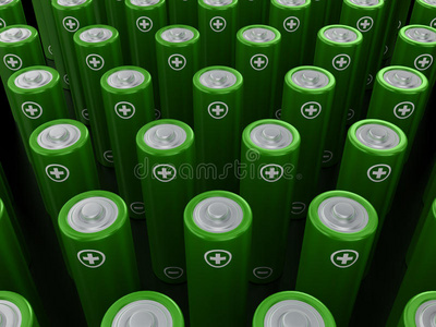 绿色碱性电池aa