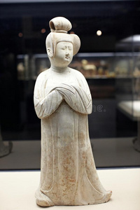 中国古代唐代女子雕像图片
