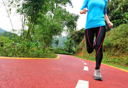 健康的生活方式健身运动女性跑步
