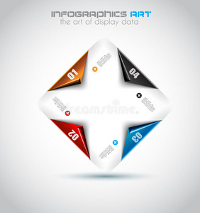 信息图设计模板。显示信息的理想选择