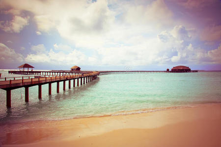 天空 气候 奢侈 假期 海滩 颜色 天堂 环礁 马尔代夫