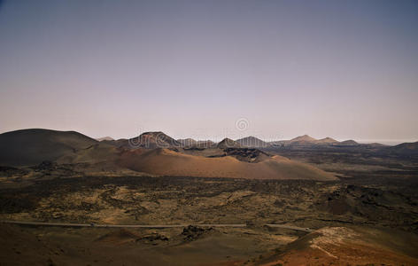 火山口和全景，兰扎罗特