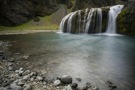 冰岛的斯特纳福斯瀑布图片