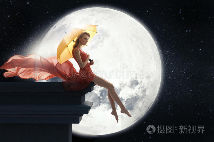 下载小样发票合同问题/举报夜天使月亮变成了夜空中美丽女人的脸.
