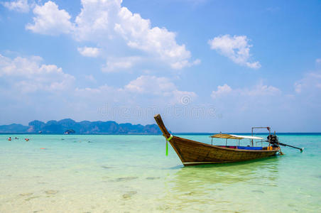 泰国传统的海上船只。