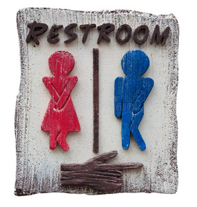 男女厕所标牌图片