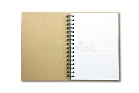 空白笔记本打开两面