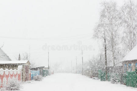 村庄降雪