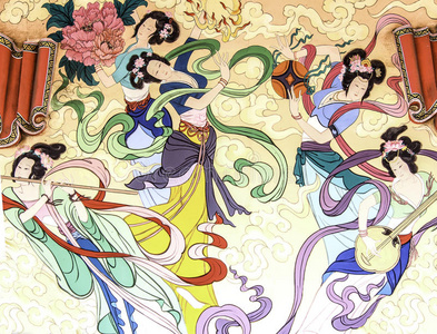 中国天使画照片