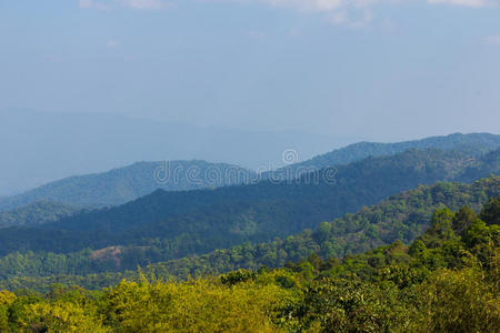 多美塔曼江马白昼的山景背景