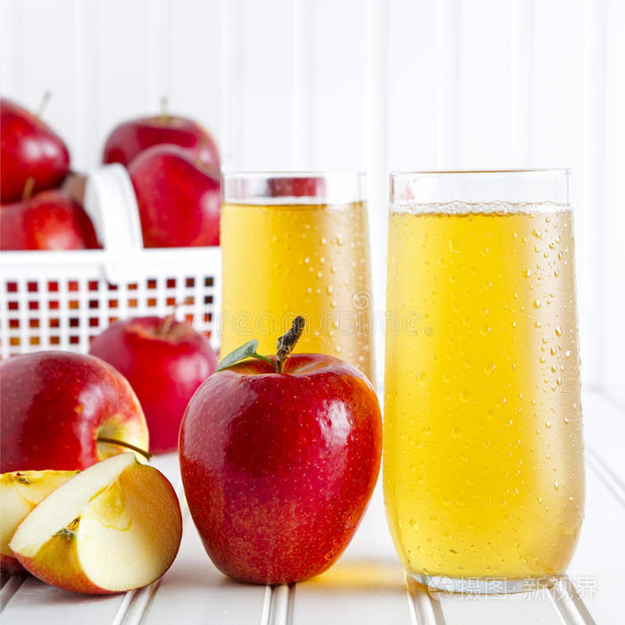 新鲜有机苹果汁