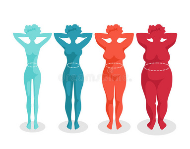 女性体型图片 女性体型素材 女性体型插画 摄图新视界