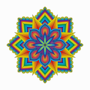 彩色圆形图案照片