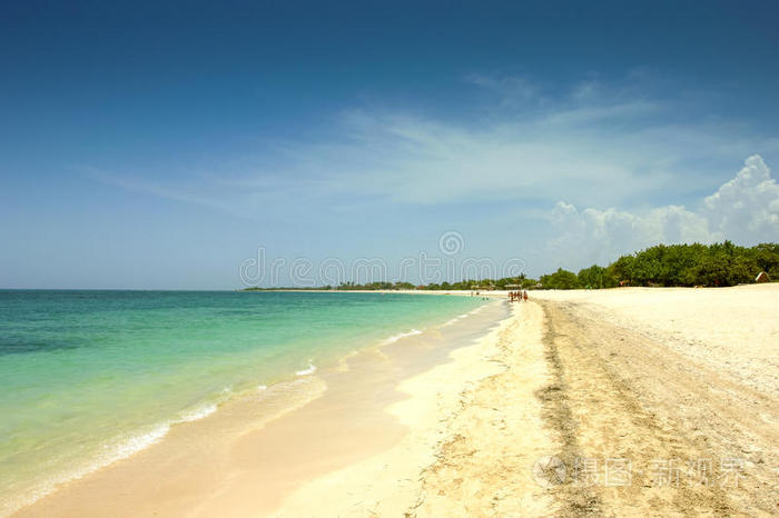 古巴瓦拉德罗田园诗般的海滩