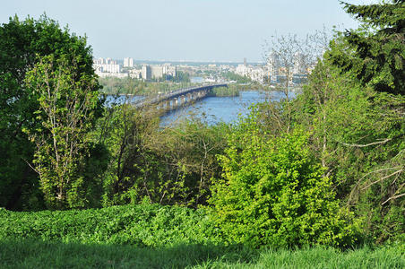 基辅第尼伯河左岸俯视图
