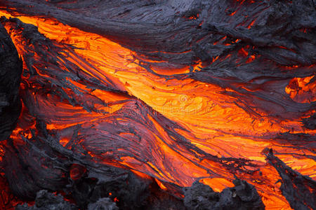 火山熔岩照片