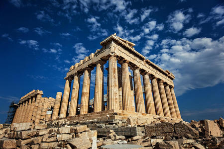 古希腊建筑-帕台农神庙照片
