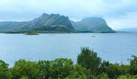 峡湾夏季多云景观挪威