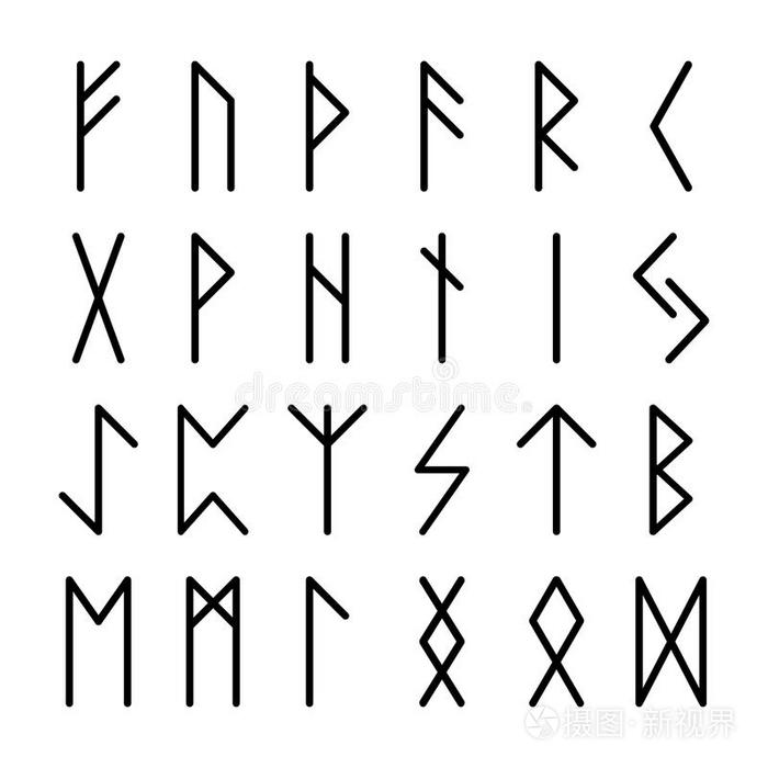 一组标志符文隔离