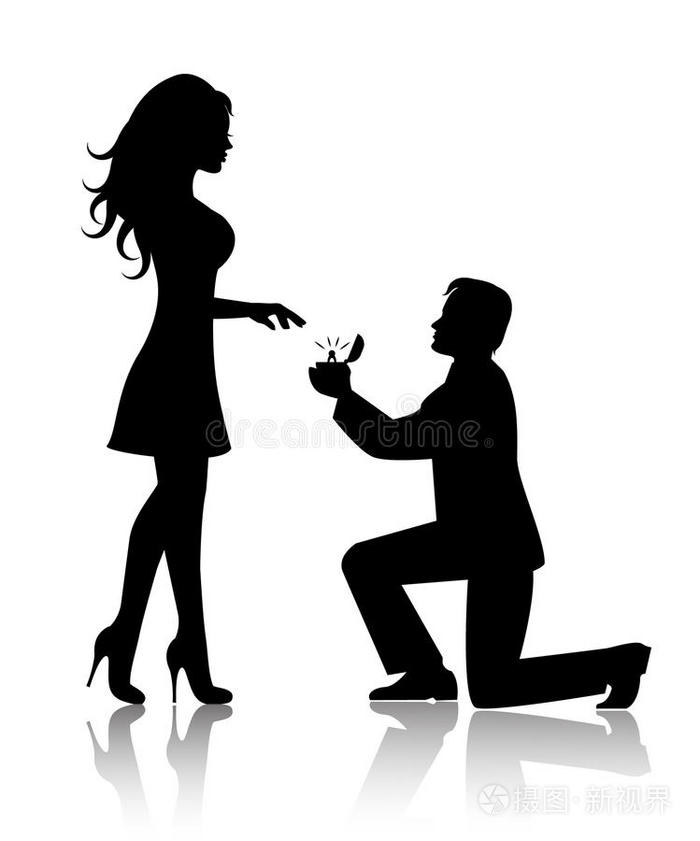 男人向女人求婚