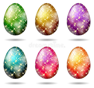 闪闪发光的复活节彩蛋