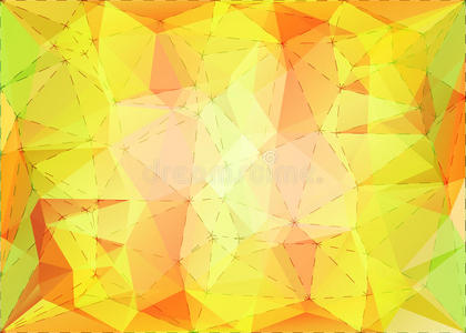 虚线结构的抽象三角形镶嵌背景