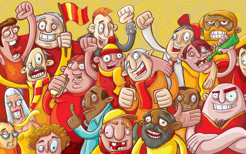 卡通人群卡通人群插画