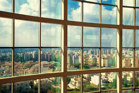 旅游业 城市 旅行 天空 窗口 地平线 以色列 土地 天气