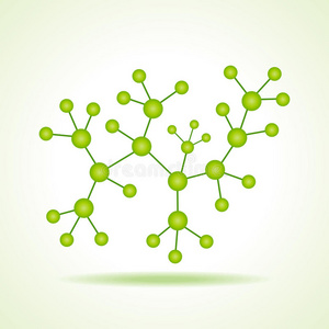 三维生态化学原子结构分子模型图片