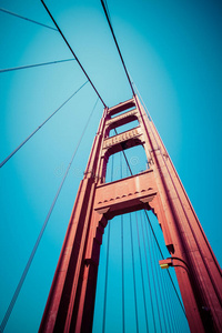 旧金山金门大桥。