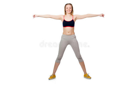 年轻女性锻炼身体