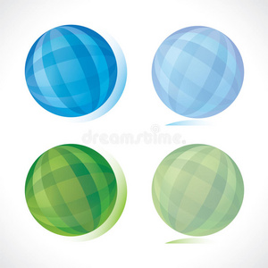 蓝绿色球体图片