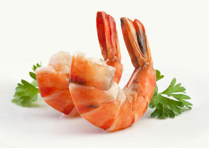 尾巴 西芹 对虾 甲壳类动物 生产 海鲜 剪辑 老虎 食物