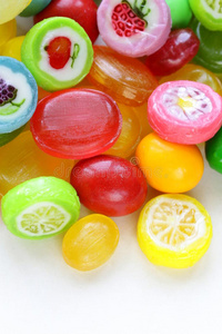 彩色焦糖水果糖图片