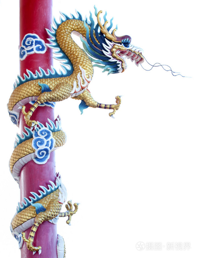 巨型金色中国龙