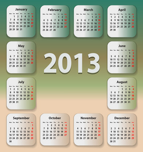 关于棍子的2013年日历