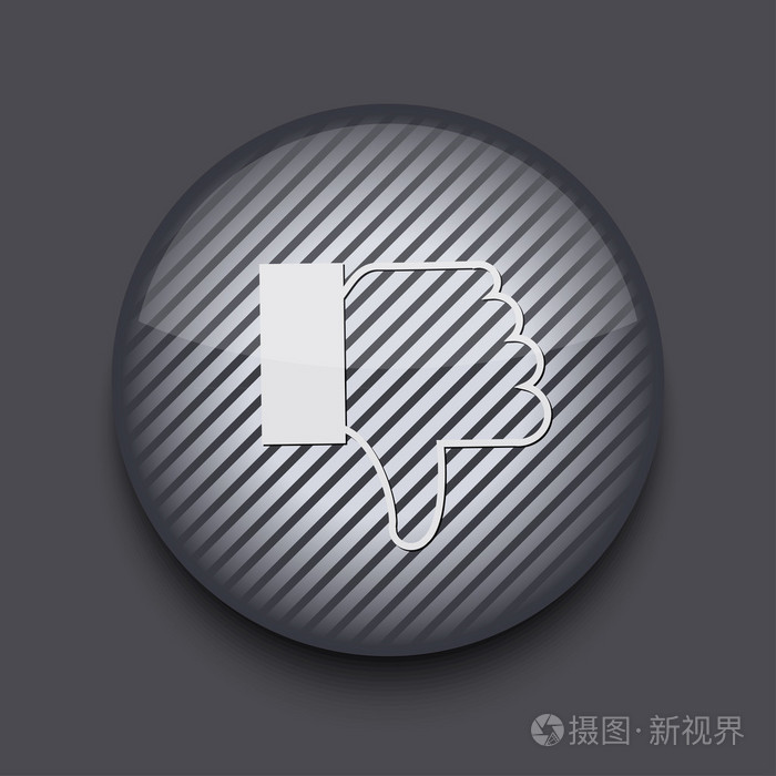 矢量 app 圈带区卷上的图标的灰色背景。10 eps