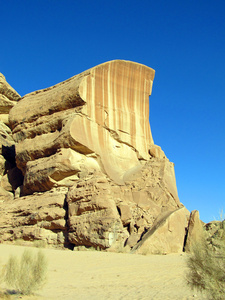 wadi rum 沙漠从大红色沙丘