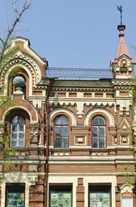 在伊尔库次克，建于 1899年1903年之间期间中央大街上的老建筑