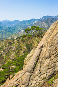 形成出现在金刚山在江原，北 kor