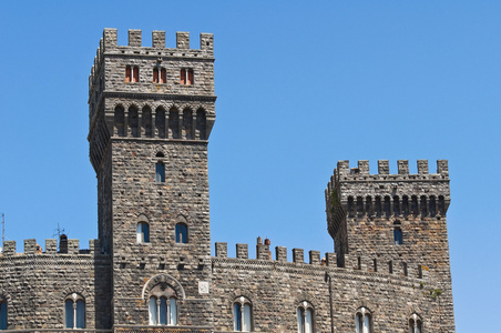 托雷 alfina 的城堡。拉齐奥。意大利