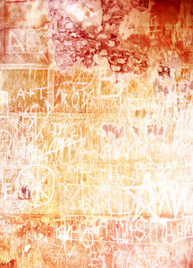 老刻墙 抽象纹理背景，在白色背景上的红色和棕色模式