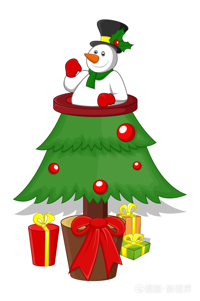 卡通圣诞树