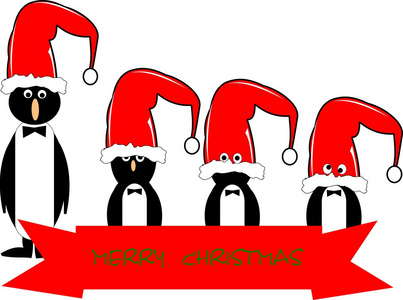 快乐圣诞企鹅