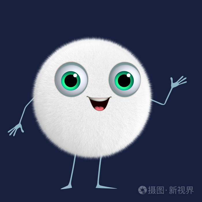 3d 卡通可爱球照片-正版商用图片1b24z2-摄图新视界