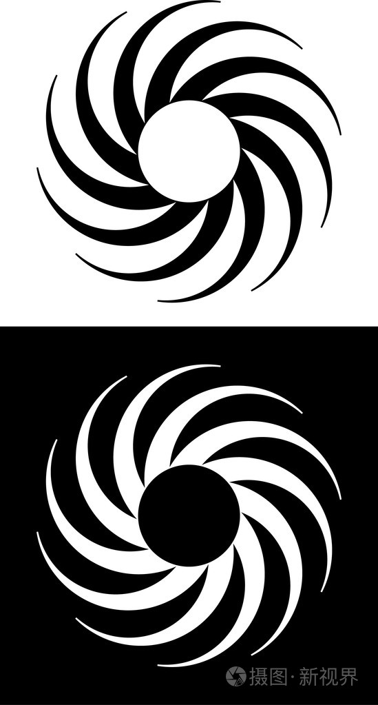 螺旋式的圆圈